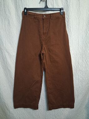 We The Free Brown High-Waist, Wide Leg Pants